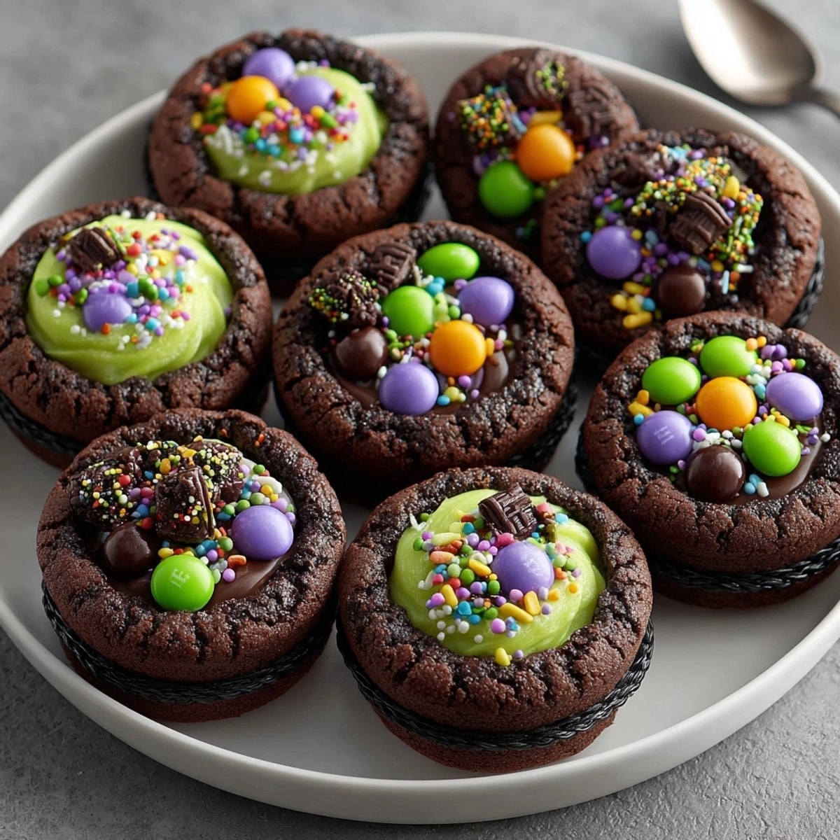 Imagine biting into crispy, cocoa-flavored Edible Witch Cauldrons filled with decadent, colorful candy.