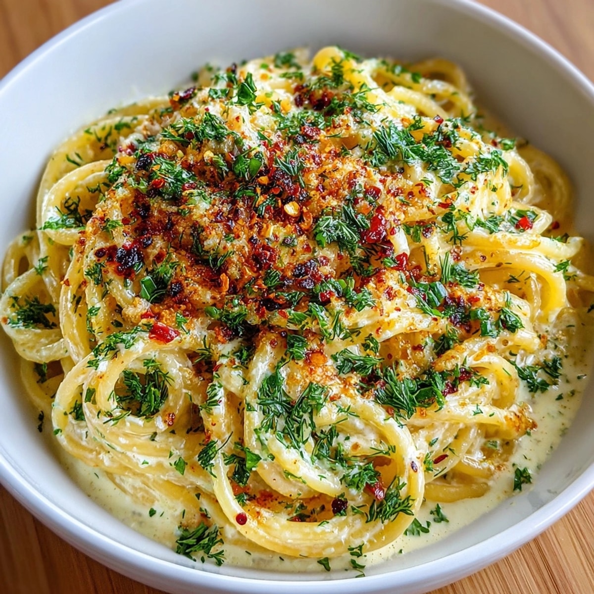 Creamy Turkish Garlic Yogurt Pasta recipe: Al dente pasta covered in tangy garlic yogurt sauce.