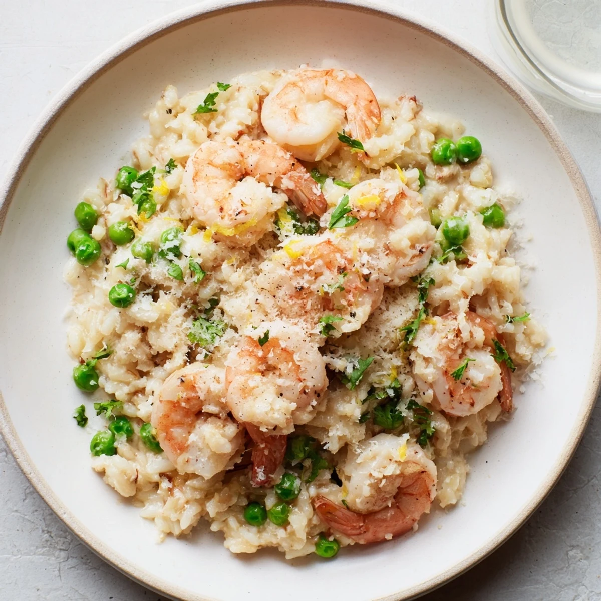 Delicious shrimp Parmesan rice skillet, perfect for a comforting weeknight dinner.