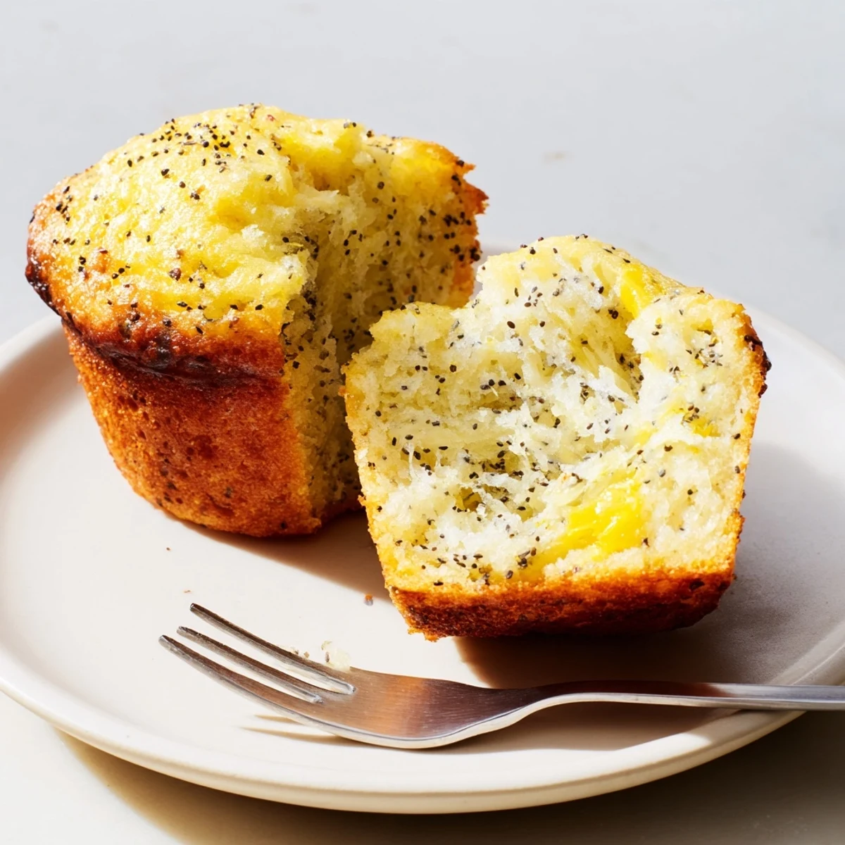 Ricotta Lemon Poppyseed Muffins