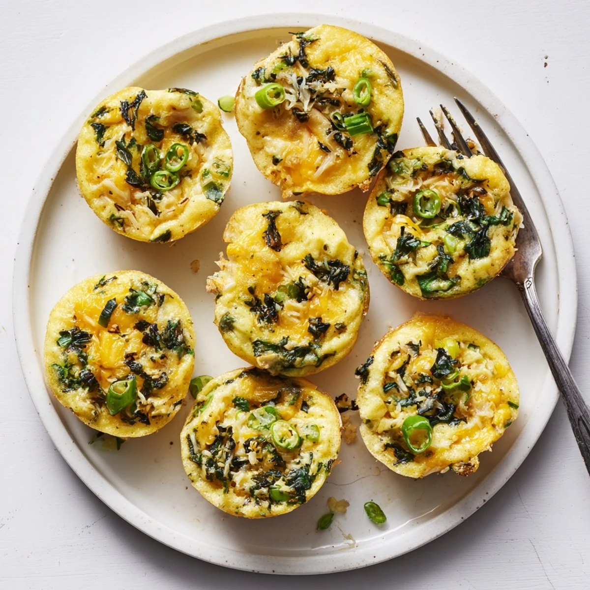 Garlic Scallion Pancake Frittatas