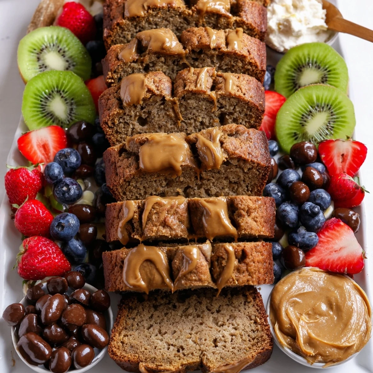 Caramel Banana Bread Charcuterie