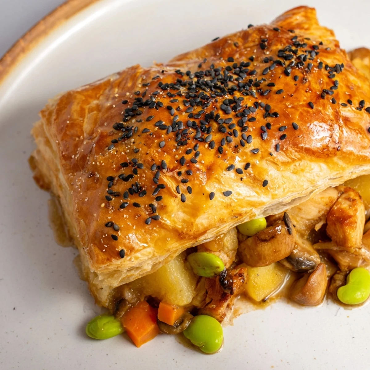 Japanese-Inspired Chicken Pot Pie