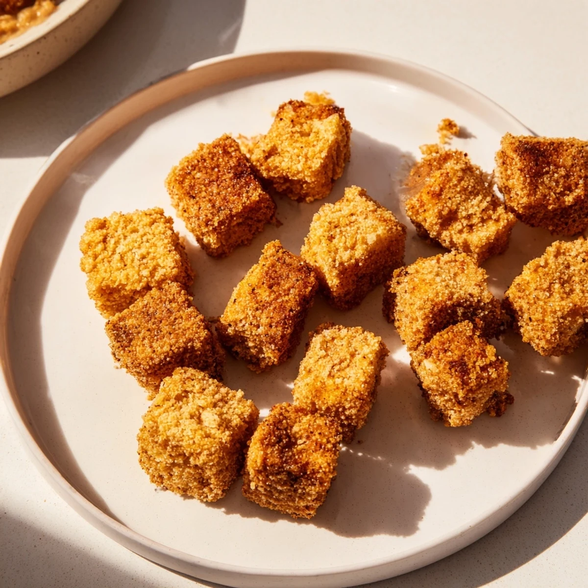 Crispy Tofu Nuggets Holiday