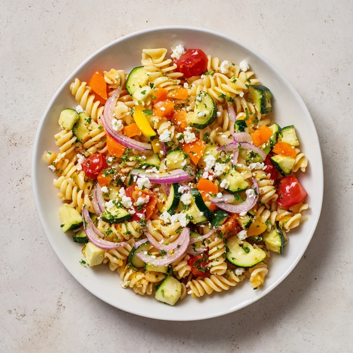 Pasta Salad Seasonal Veggies