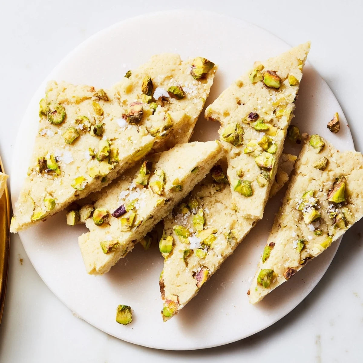 Salted Pistachio Shortbread