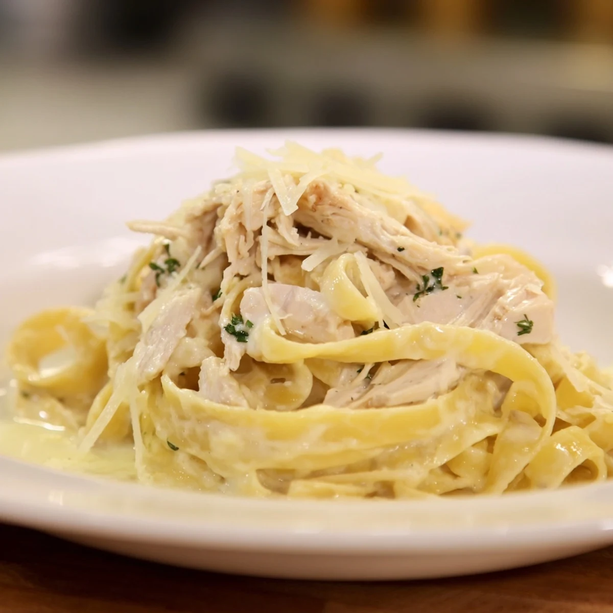 Creamy Chicken Alfredo Crockpot