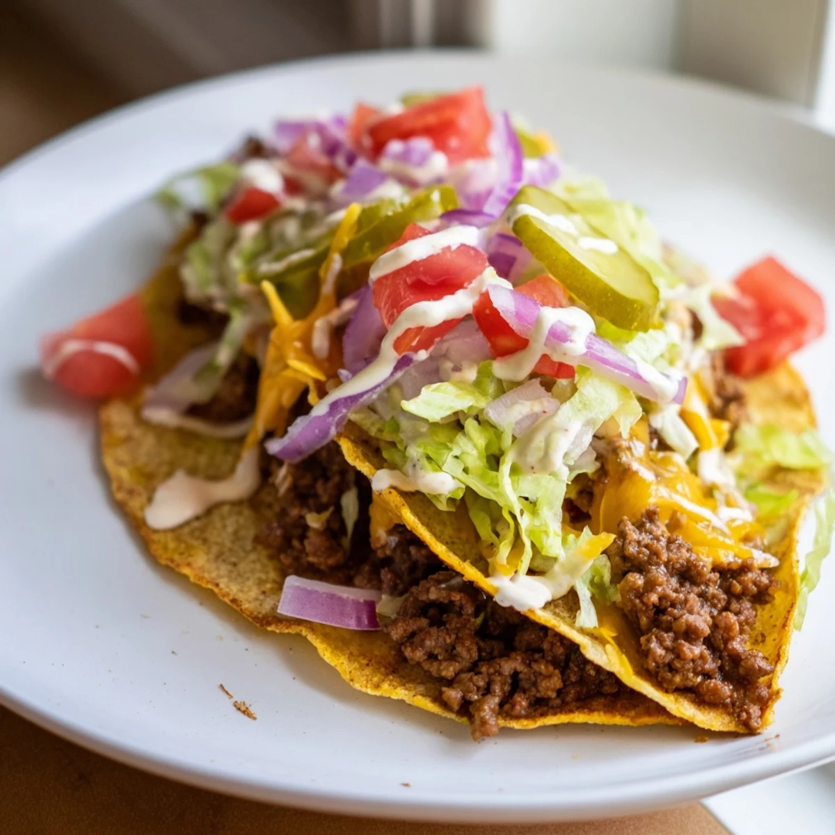Viral Cheeseburger Tacos