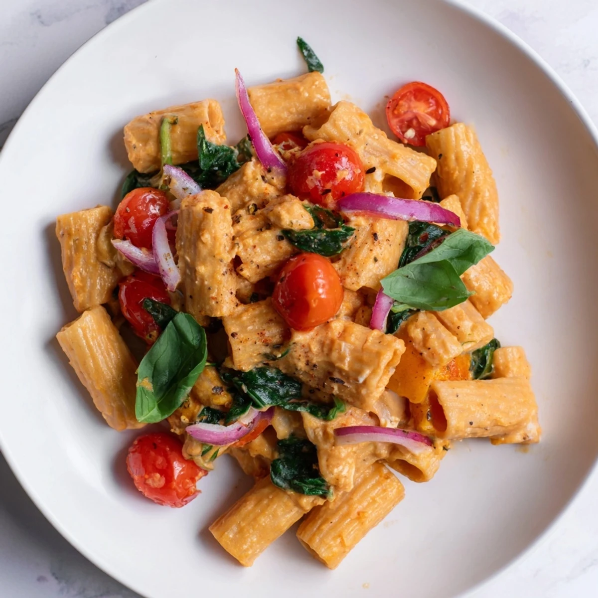 Golden-baked feta coats pasta in this delicious One-Pan Baked Feta Christmas Pasta recipe, bursting with flavor.