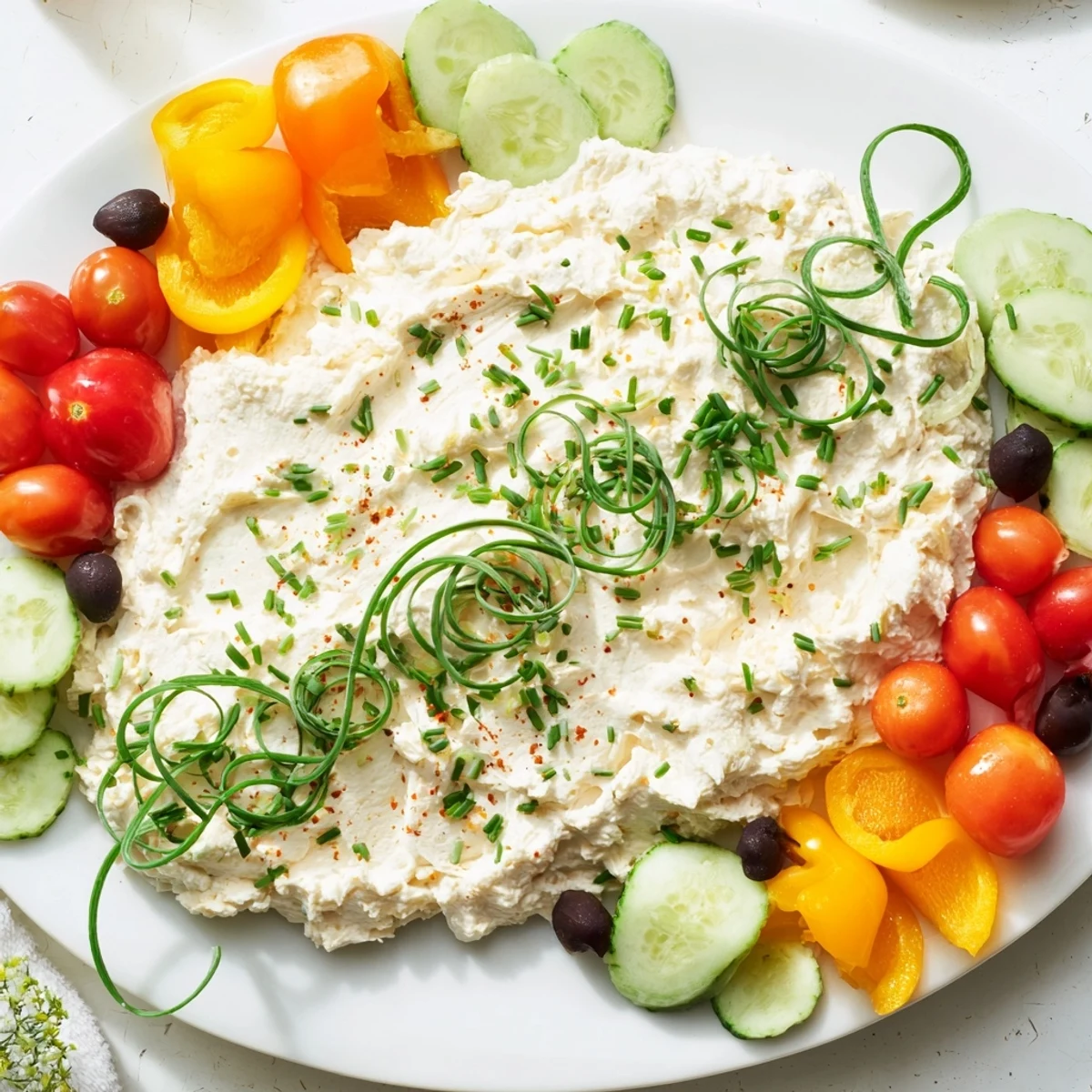 Christmas Lights Cheese Spread