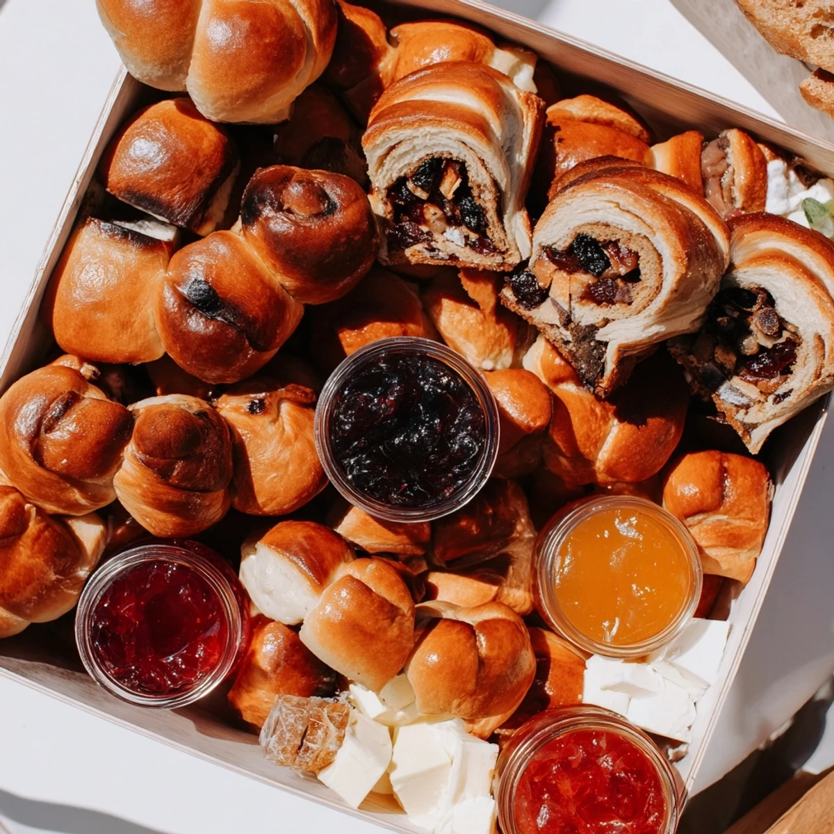 Christmas Brunch Gift Box overflowing with sweet and savory treats for a special holiday morning.