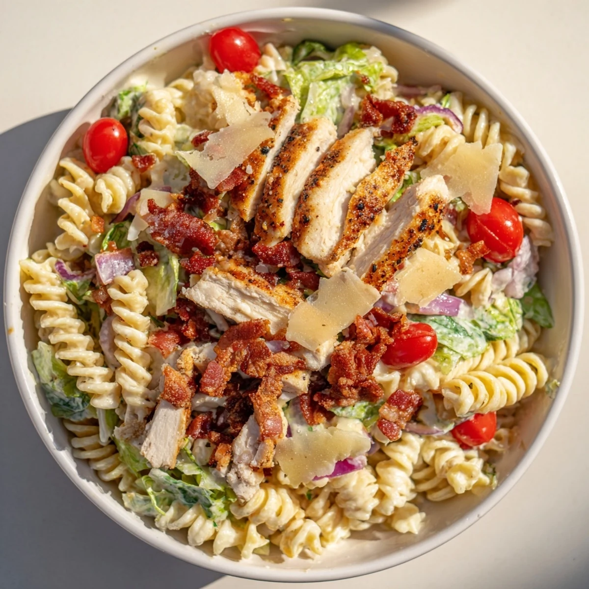 Chicken Caesar Pasta Salad