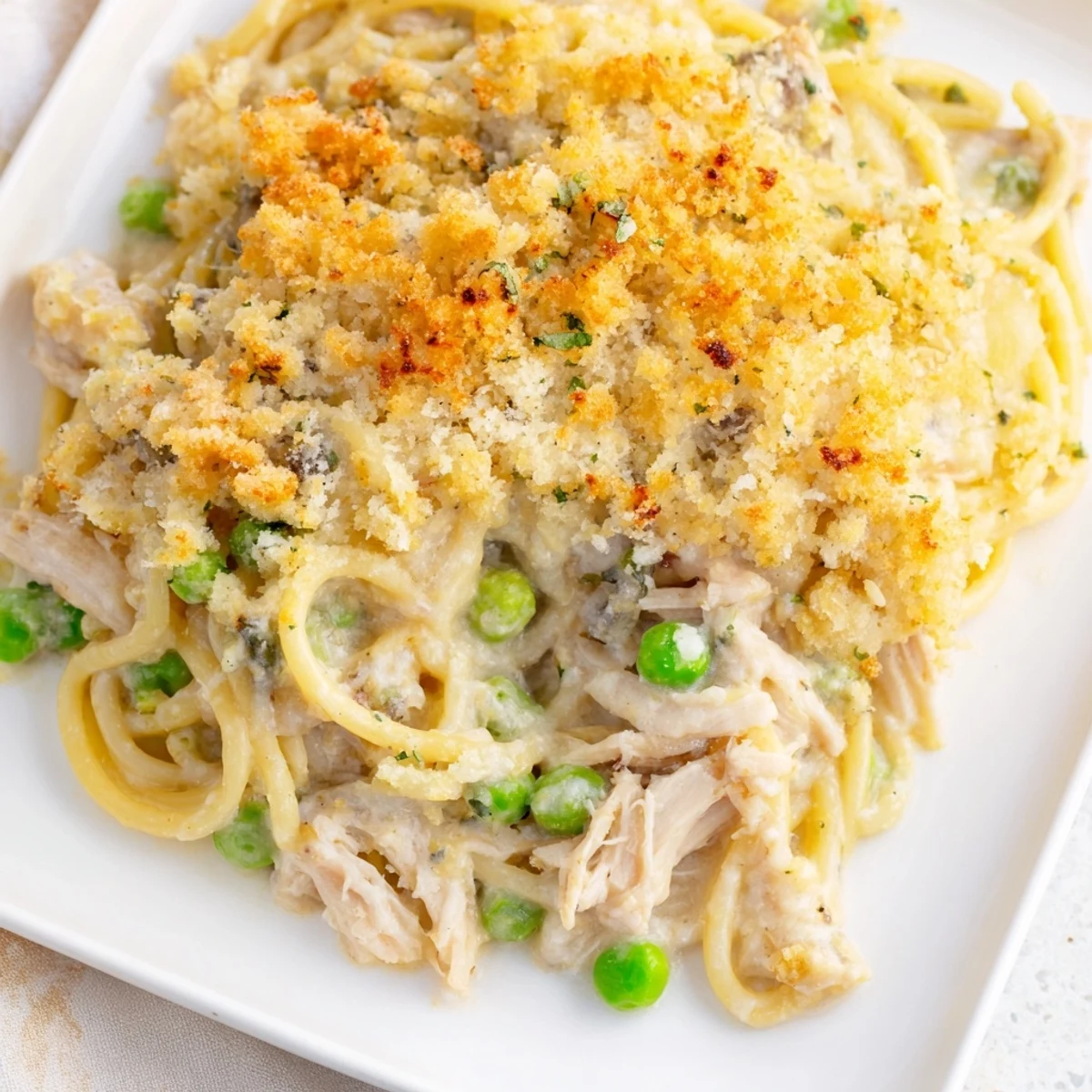 Turkey Chicken Tetrazzini Bake