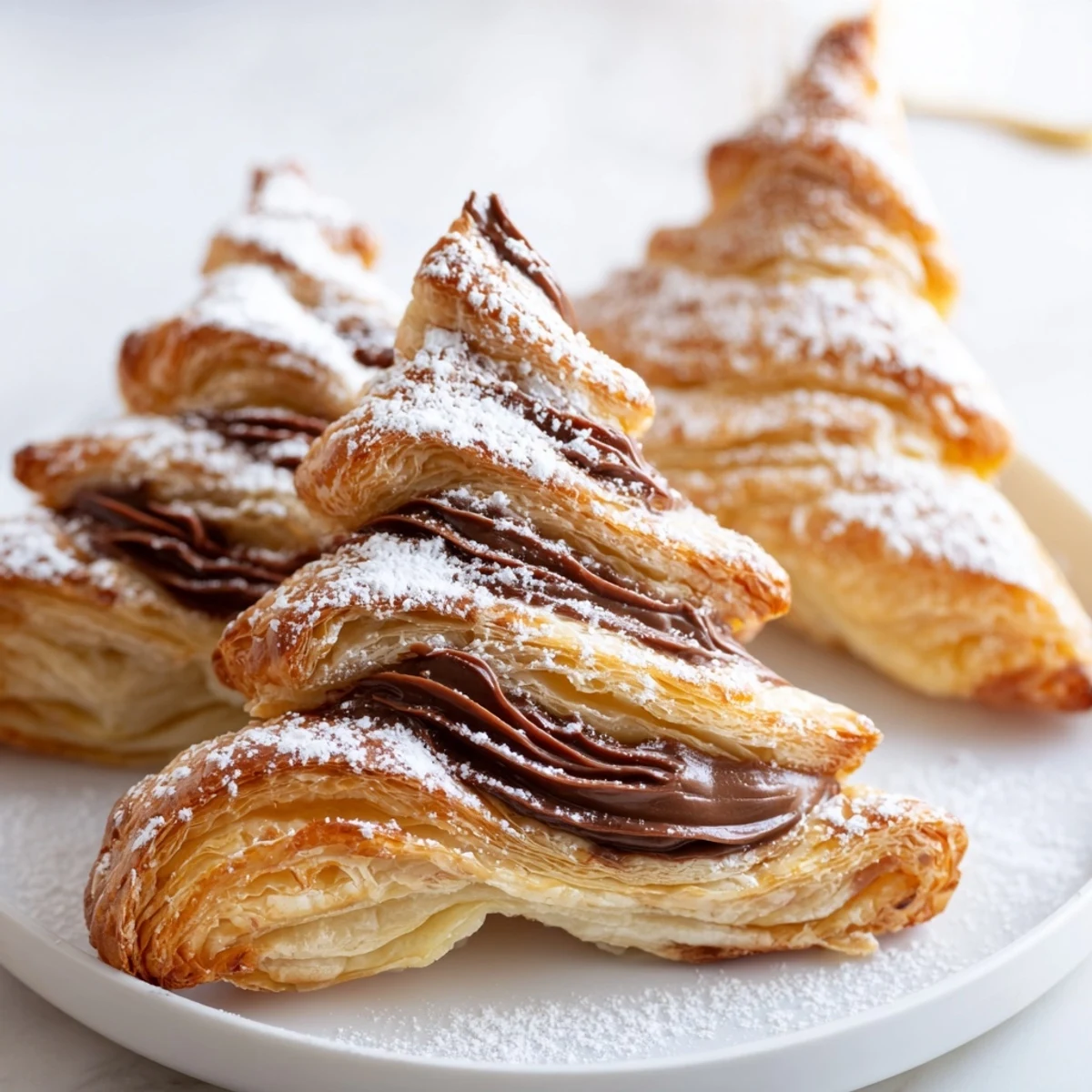Nutella Puff Pastry Trees
