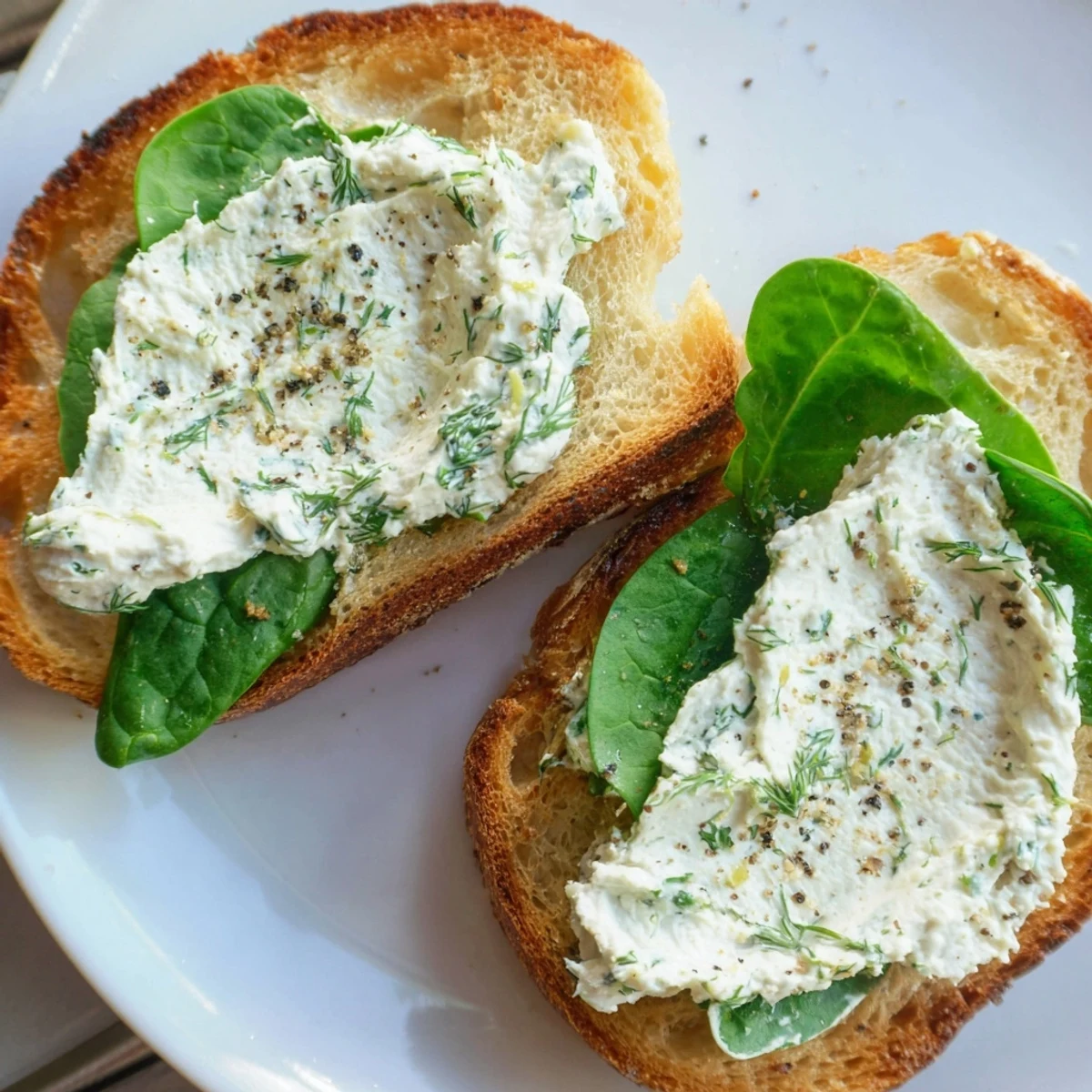 This vibrant Whipped Feta Spring Grilled Cheese includes fresh dill and lemon, a Mediterranean-inspired, vegetarian delight.