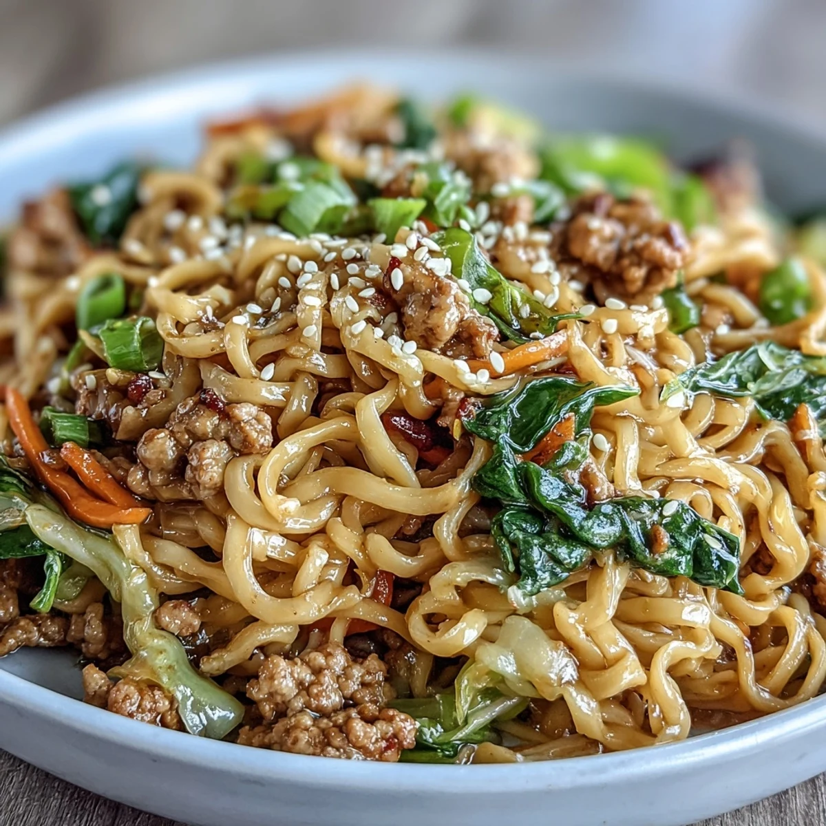 Creamy Potsticker Noodle Stir-Fry