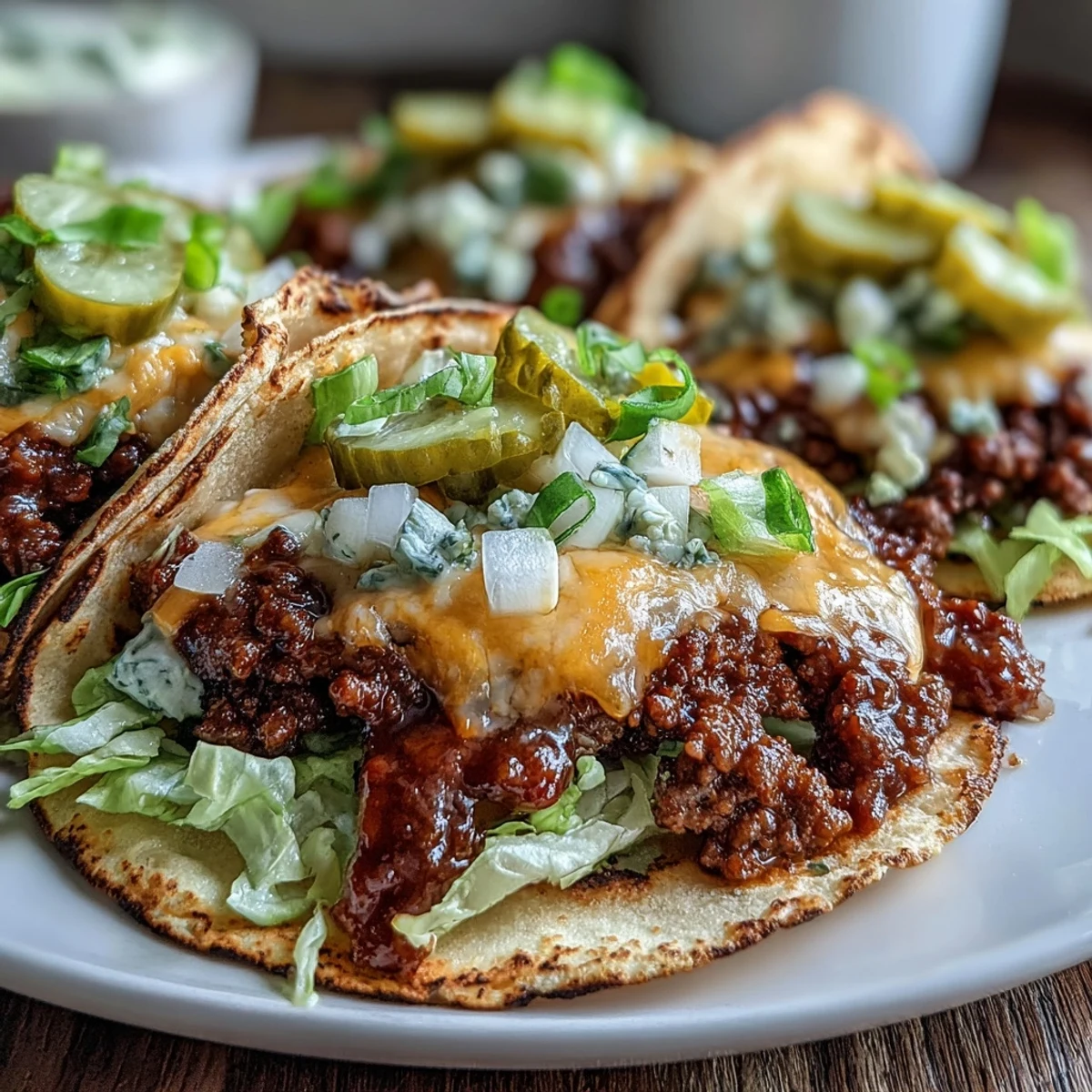 Golden beef patties seared directly onto warm flour tortillas for these Smash Burger Tacos, ready for a quick family dinner.