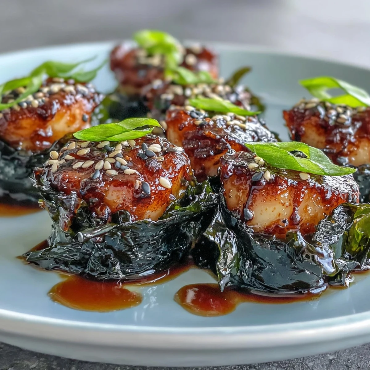Seaweed Wrapped Scallops Ponzu #1381