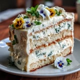 Floral Gold Leaf Cake