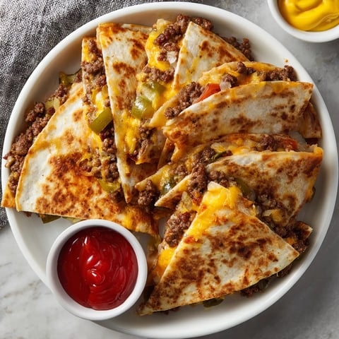 A plate of food with a bowl of ketchup.