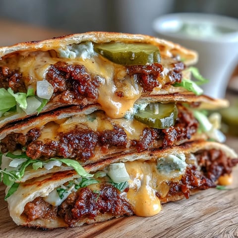 Smash Burger Tacos on a plate with melted American cheese, crisp lettuce, pickles, and onion, drizzled with tangy homemade burger sauce.