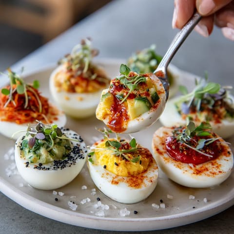 A plate of food with a spoon in it.