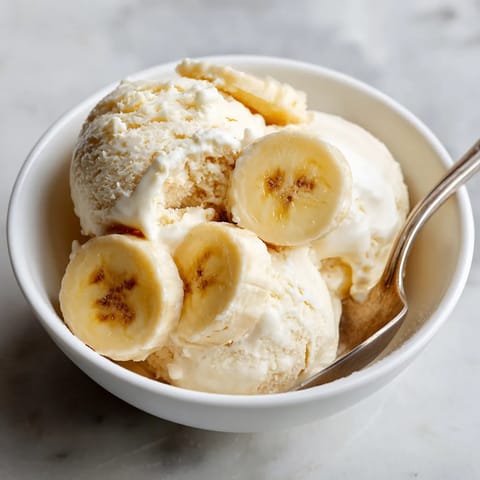 A bowl of banana ice cream.