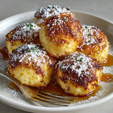 A plate of scrambled pancake bites.