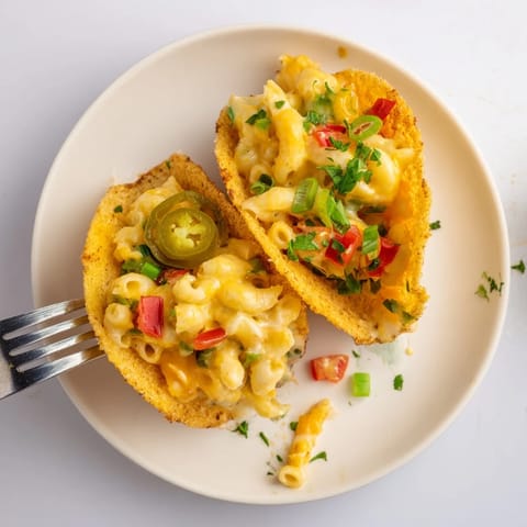 Mac and Cheese Parmesan Tacos