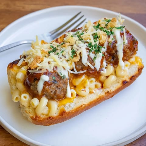 Mac and Cheese BBQ Meatballs