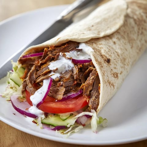 Beef Shawarma Yogurt Wraps