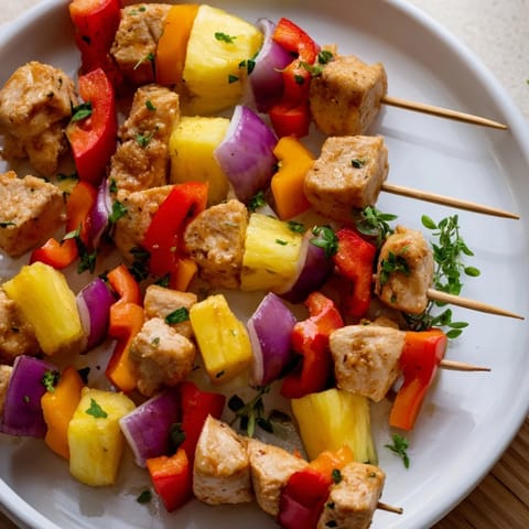 Savory Fruit Turkey Skewers