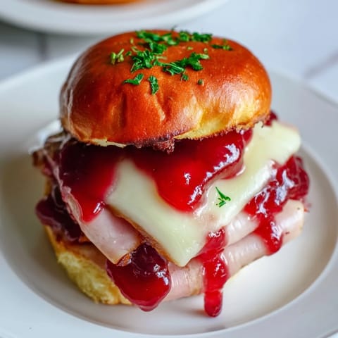 Cherry Glazed Ham Cheese