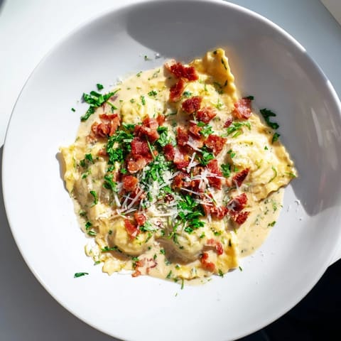 Olive Garden Ravioli Carbonara