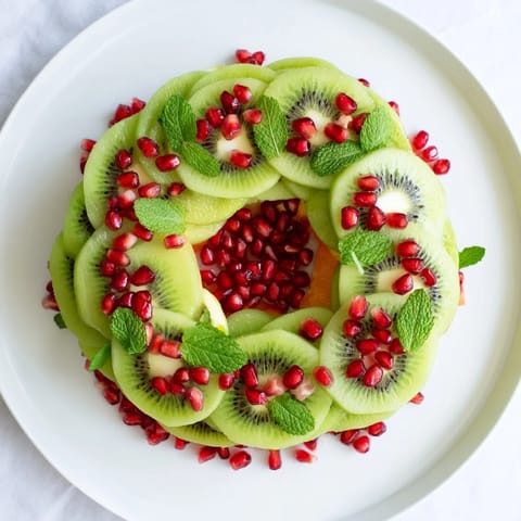 Kiwi Pomegranate Christmas Wreath