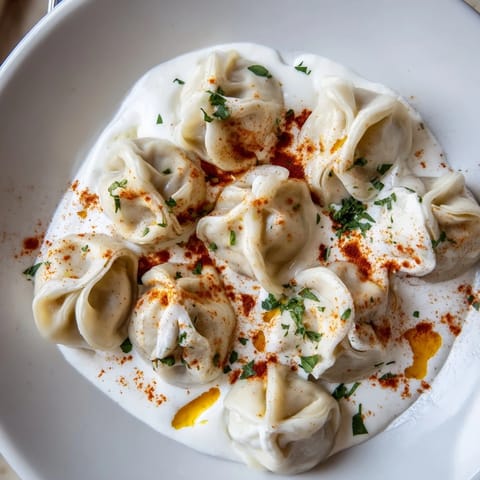Turkish Cheesy Manti Delight
