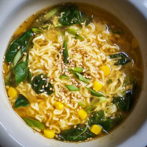 Elevated Ramen Egg Drop