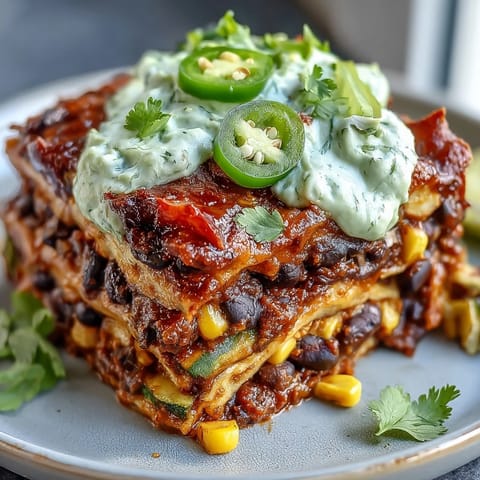 Vegan Black Bean Enchilada