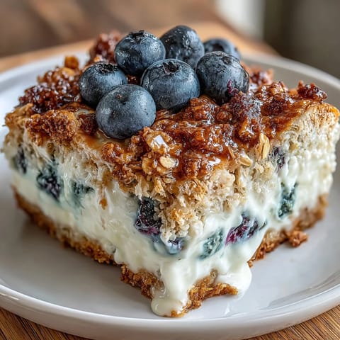 Blueberry Cottage Cheese Bake