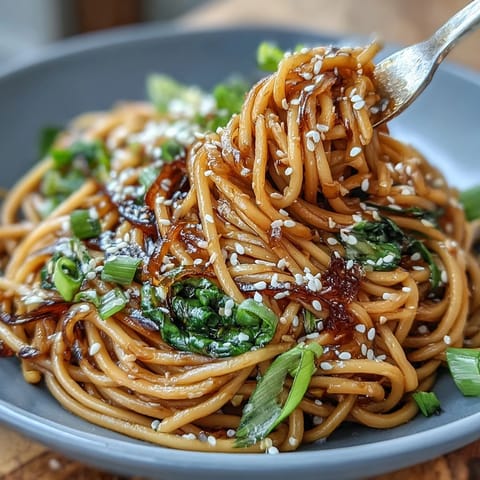 Asian Ginger Scallion Noodles