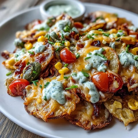 Rainbow Veggie Irish Nachos