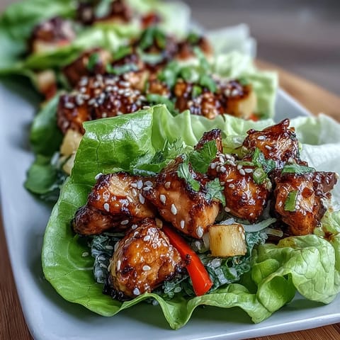 Teriyaki Chicken Pineapple Wraps