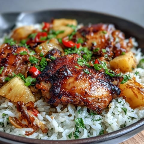 Pineapple Chicken Rice Bake