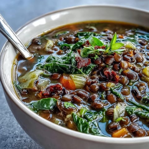 Soul Food Black-Eyed Pea and Collard Green Stew with tender greens, smoky black-eyed peas, and hearty vegetables in a savory broth.
