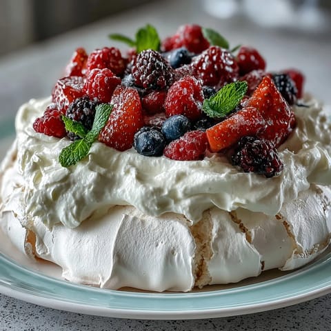 Mothers Day Pavlova Mixed Berries