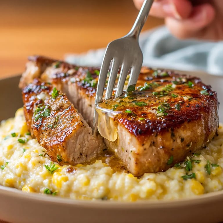 A fork is being used to eat a piece of meat.