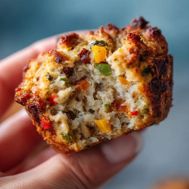 A hand holding a muffin.