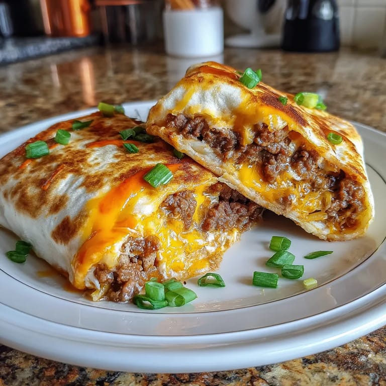 Two sandwiches with cheese and meat on a plate.