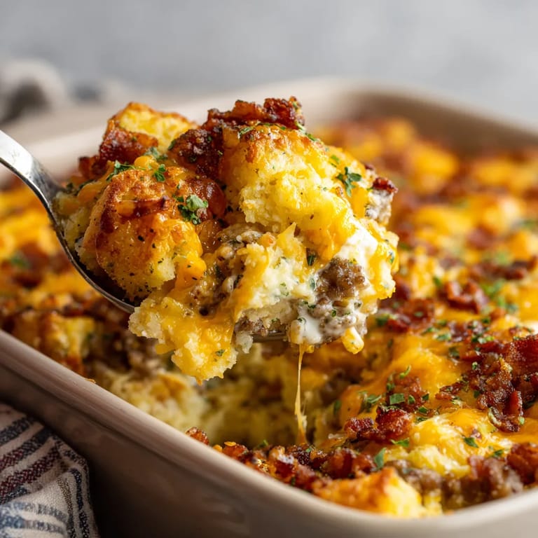 A spoon is in a bowl of food.