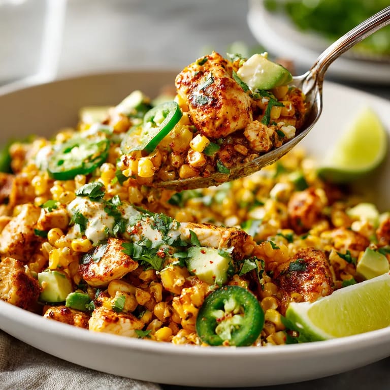 A bowl of food with a spoon in it.